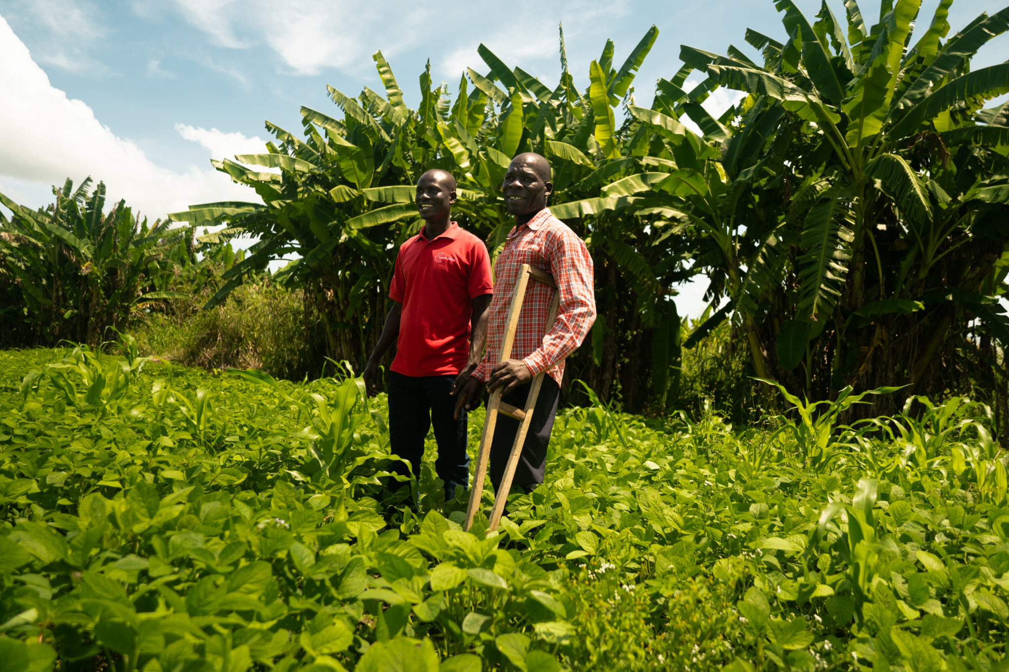 Cycle Connect field visit with farmers