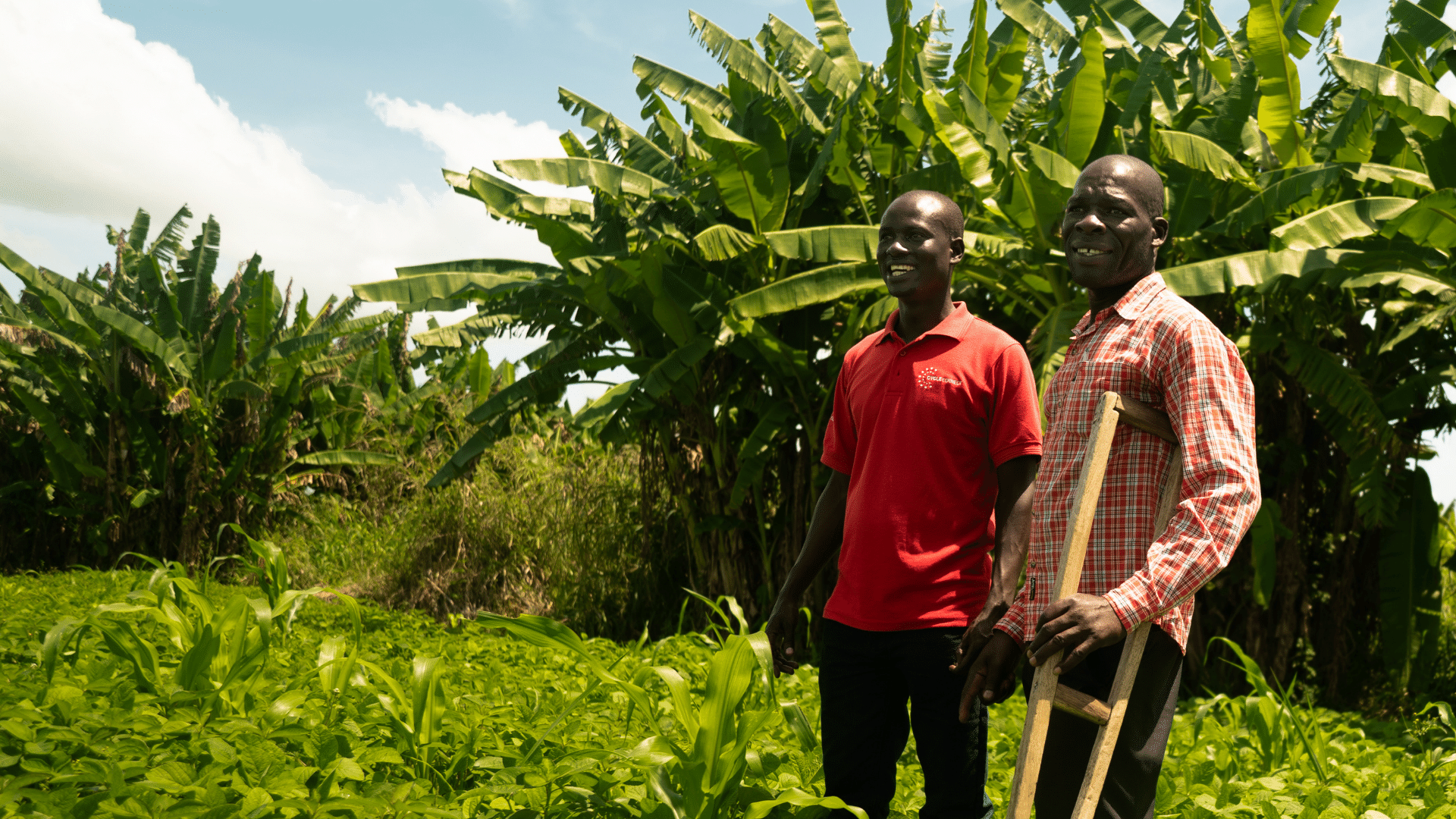 Cycle Connect team visiting farmers in Northern Uganda