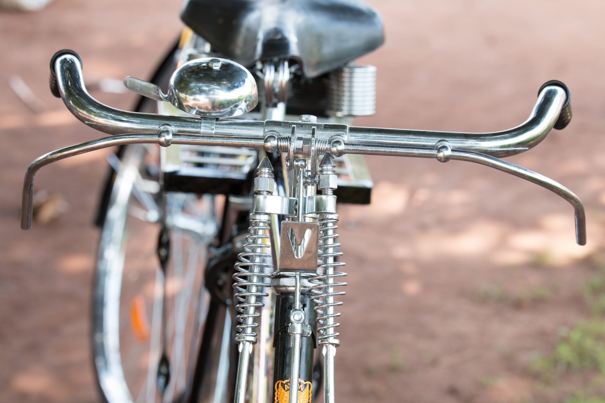 Close-up of a bicycle symbolizing Cycle Connect’s beginnings
